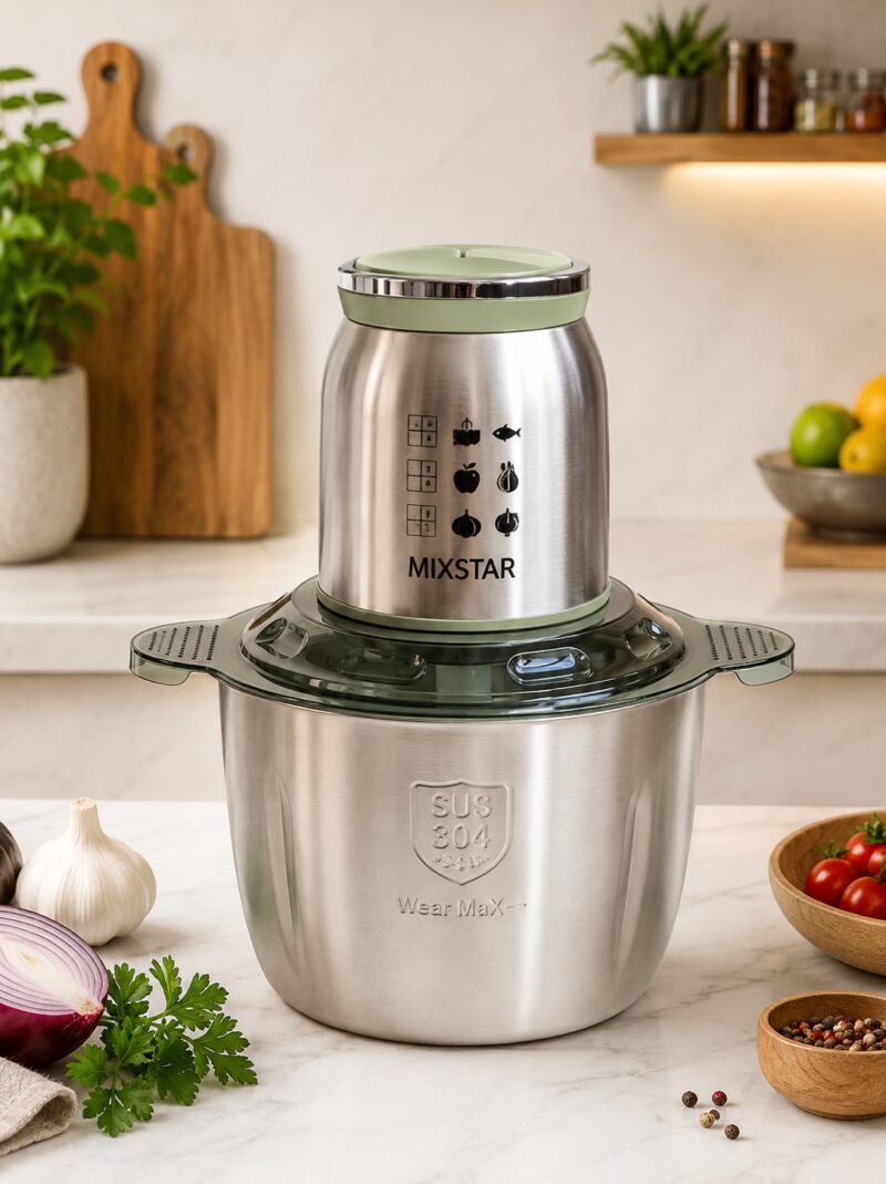 Hachoir Électrique 3L Bol Inox Mixstar